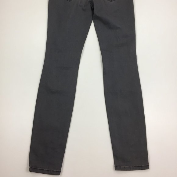 FRAME Denim Le Skinny De Jeanne Grey Shred Wash Distressed 5 Pocket Jeans - Picture 13 of 13